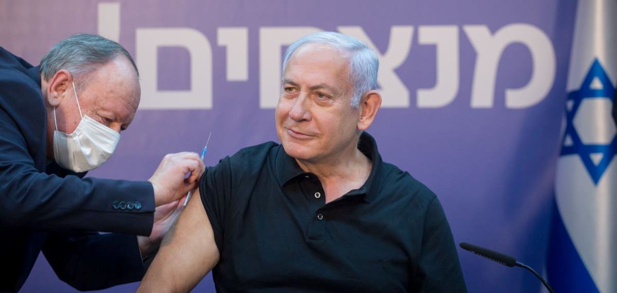 Netanyahu gets Covid jab